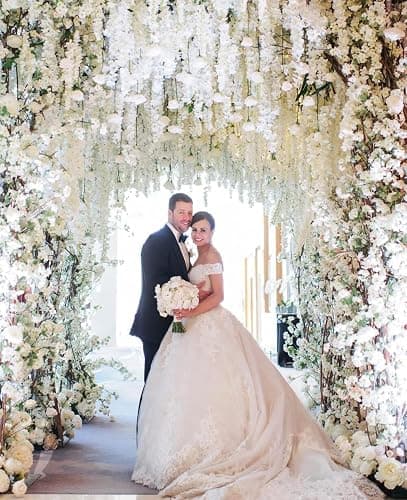 48Pcs Artificial Wisteria Flowers 3.6 Feet/Piece White Dense Artificial Fake Wisteria Vine Ratta Hanging Garland Silk Flowers String Home Party Wedding Decor(White-Dense) thumbnail 7