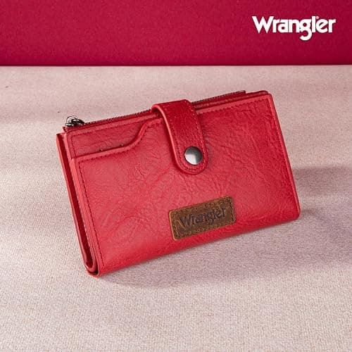 Wrangler Wallet for Women Bifold Card Holder with Zipper and ID Window thumbnail 6