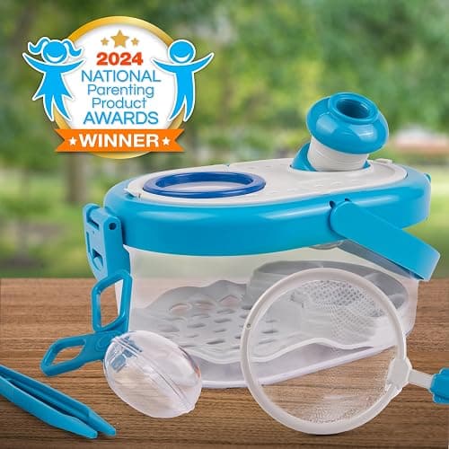 National Geographic Bug Catcher Kit for Kids - Kids Bug Habitat with Magnified Viewer, Bug Catcher, Tweezers & Learning Guide, Insect Habitat, Outdoor Toys, Kids Bug Catching Kit, Bug Box thumbnail 2