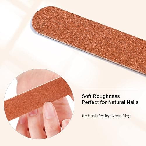 CANVALITE Nail File Large Emery Boards for Nails,180 Grit Nail Files for Natural Nails, Thin Emory Nail File Pack Manicure Tool for Home Use 50PCS thumbnail 3
