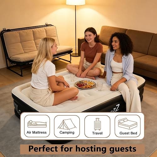 PABCZZ air Mattress, 18-inch Thickened Twin air Mattress, Suitable for Home use, Camping and Travel, Features Quick Inflation and deflation to Save You time thumbnail 4