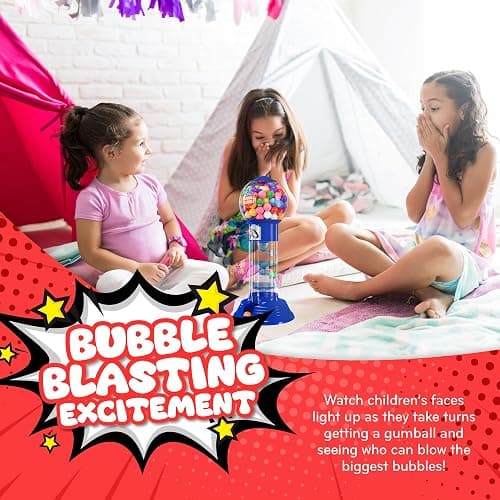 Playo 10.5" Gumball Machine for Kids, Spiral Style Candy Dispenser for Gifts, Parties or Events - Bubblegum Machine w/Gumb Balls Included thumbnail 6