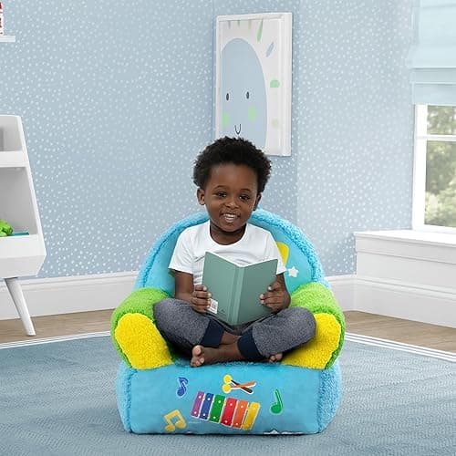 Delta Children - CoComelon Cozee Buddy Kids Chair, Blue thumbnail 3