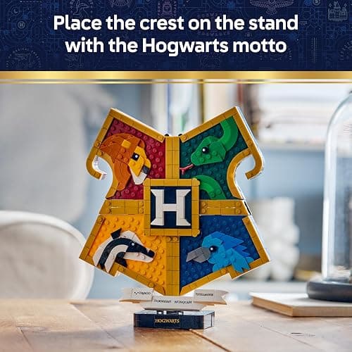 LEGO Harry Potter Hogwarts House Crest Toy - 3D Wall Art Model w/Animals - Kids' Room Decor - Birthday Gift Idea for 12+ Year Old Girls, Boys & Teenage Fans - 76462 thumbnail 2