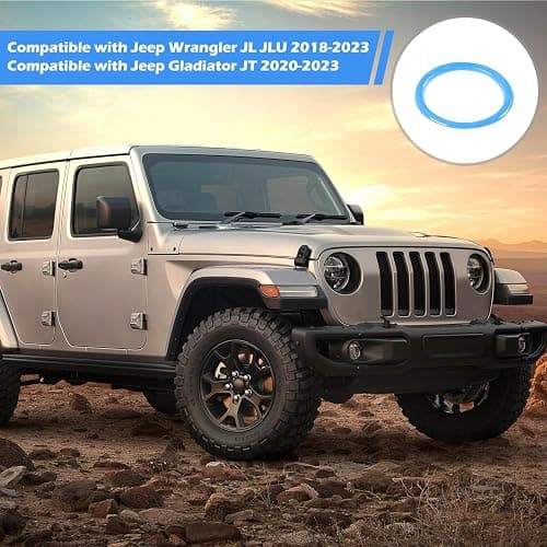 RT-TCZ for Wrangler JL Dash Air Vents Cover Trim Stickers Baby Blue for Jeep Wrangler JL JLU Gladiator JT 2018-2023 Baby Blue Interior Accessories 4pcs - Baby Blue thumbnail 4