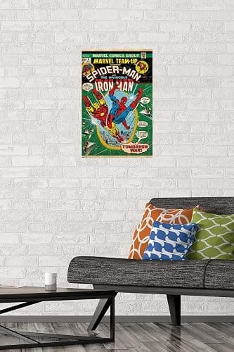 Trends International Marvel Comics Spider-Man - Iron Man Marvel Team-Up #9 Wall Poster, 22.4L x 14.7W, Premium Unframed Version thumbnail 2