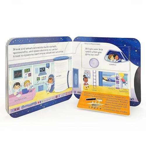 Peek-a-Flap Space Children's Lift-a-Flap Board Book - Planets, Solar System, Outer Space, Rockets & More thumbnail 8