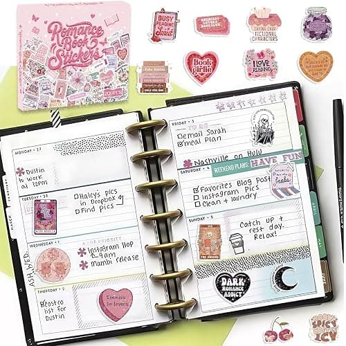 210 PCS Book Stickers, Funny Vinyl Waterproof Non-Repeating Read Book Waterproof Stickers for Gift Vinyl Decals Cute Gifts for Laptop Water Bottles Phone thumbnail 5
