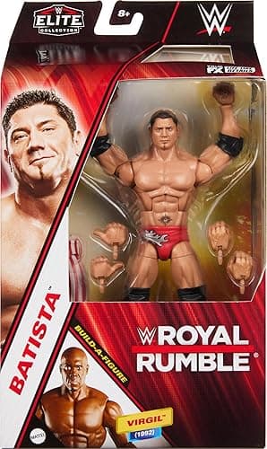 Mattel WWE Elite Collection Action Figure Royal Rumble Batista with Accessory and Virgil Build-A-Figure Parts thumbnail 3