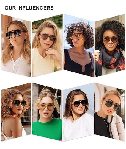 SOJOS Retro Polarized Aviator Sunglasses Womens Mens Classic 70s 80s Vintage Trendy Square Aviators SJ2174 thumbnail 3