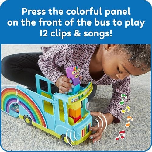 hand2mind Numberblocks Rainbow Counting Bus, Music Toys for Kids Ages 3-5, Toddler Musical Toys, Play Figure Playsets, Number Toys, Preschool Learning Toys, Math Toys, Birthday Gifts for Kids thumbnail 5