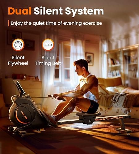 YOSUDA Magnetic/Water Rowing Machine for Home - Rower Machine Use with Bluetooth, App Supported, Rowing Machine for Beginners to Athletes, Comfortable Seat Cushion thumbnail 6
