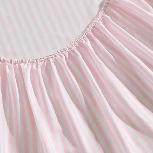 Eddie Bauer Kids - Twin XL Sheets, Stain-Resistant Toddler Bedding with Matching Sham(s), Super Soft, Ideal Girl Room Essentials (Little Stripe Pink, Twin XL) thumbnail 6