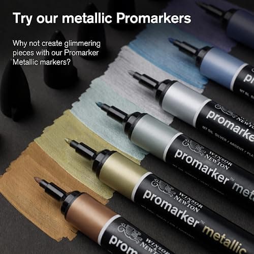 Winsor & Newton, Promarker, Skin Tones II, Set of 6, Alcohol Based Dual Tip Marker thumbnail 10