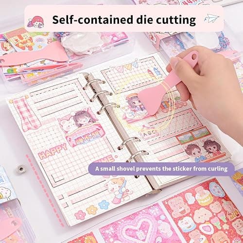 CGLRybO Goo Card Stickers DIY Kits Card, Keychain Guka Card Toy Hand Account Deco, Handmade Sticker Set (44) thumbnail 3