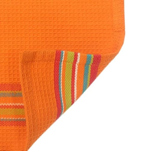 COTTON CRAFT Salsa Stripe Kitchen Towels - 8 Pack 100% Cotton Dish Cloth | 16x28 inch Multi - Absorbent Reusable Low Lint Quick Dry - Multi Purpose Cooking Drying Restaurant Bar Cleaning Cloth Napkin thumbnail 10