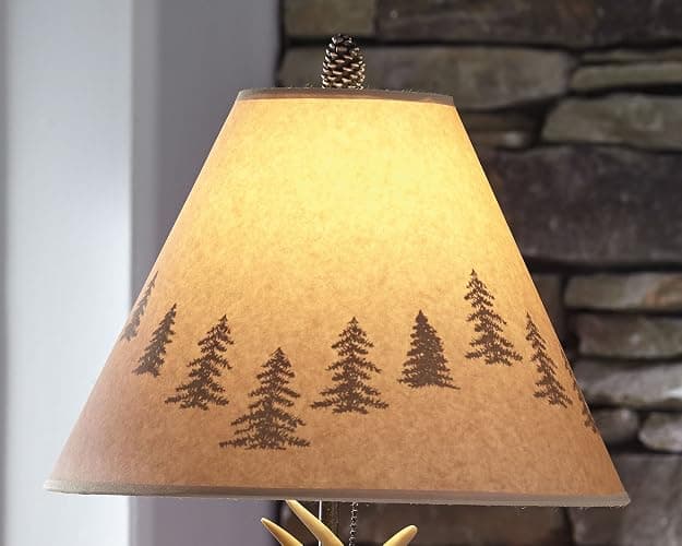 Signature Design by Ashley Derek Rustic Cabin Antler Lamp Set, 2 Count, Brown thumbnail 7