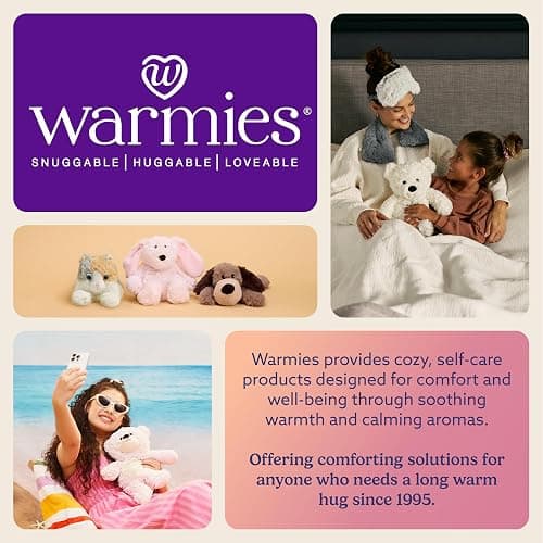warmies Microwaveable House Slippers for Women - Plush, Soft & Fuzzy Indoor Slippers with Backs & Non-Slip Memory Foam Soles - Cozy Warm Ladies Slipper thumbnail 6