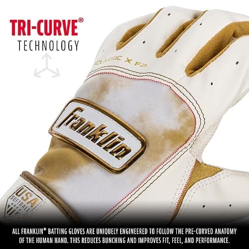Franklin Sports Classic X Fast Pitch Batting Gloves thumbnail 5