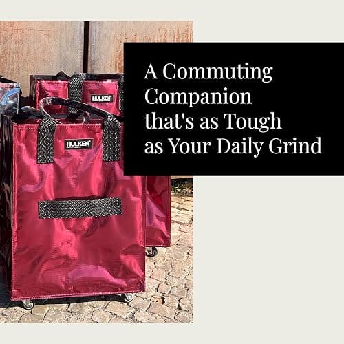 (Medium, Cosmic Red) Reusable Grocery Bag On Wheels, Shopping Trolley, Rolling Tote, Zipper Closure, Lightweight, Carries Up to 66 lb, Folds Flat, Unbreakable Handles thumbnail 9