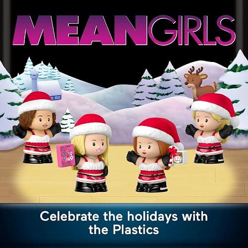 Little People Collector Mean Girls Movie Special Edition Holiday Set for Adults & Fans, 4 Figures in a Display Box thumbnail 3