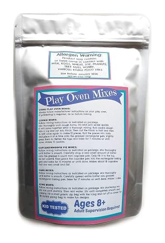 Children's Easy to Bake Oven Mixes Play Toy Real 4 Cookie Super Pack Refill Kit Sugar Peanut Butter Chocolate Chip Snickerdoodle Ultimate Set Cooking Baking Supplies Net Wt 4.8 oz thumbnail 6