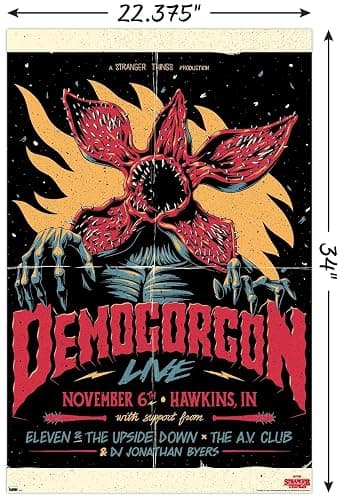 Trends International Netflix Stranger Things - Demogorgon Live Wall Poster, 34L x 22.4W, Unframed Version thumbnail 3