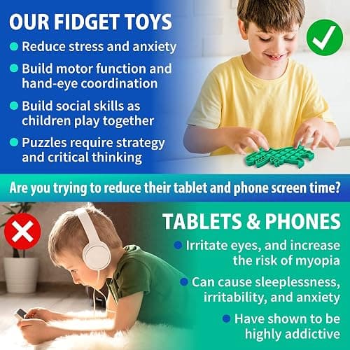 Fidget Toys Pack 50 Pcs – Party Favors for Kids 8-12, Stocking Stuffers for Kids, Bulk Sensory Toys for Classroom Treasure Box Prizes, Goodie Bags, Birthday Gifts thumbnail 7