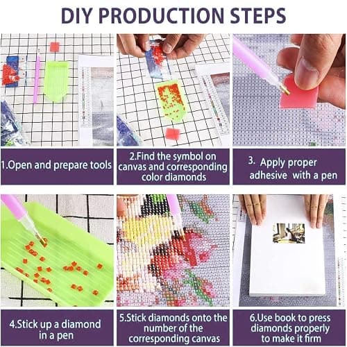 VeGuude Diamond Painting Kits for Adults, 6 Pack Van Gogh Starry Night Diamond Art Kits, 5D Full Drill DIY Crafts for Adults Home Wall Decor Sunflower Irises Café Terrace at Night [12x16in] thumbnail 7