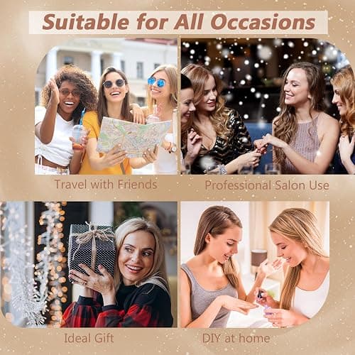 Gel Nail Polish Set, VANREESA 21 Classic Colours Pink Glitter White Wine Red Brown Gray Gel Polish Set Required Soak Off UV/LED Lamp Nail Varnish Kit for Women Beauty Gift thumbnail 8