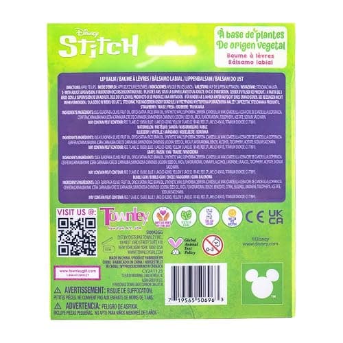 Disney Stitch 5 Pc Plant Based, Moisturizing Lip Balm Makeup Set for Girls Kids Toddlers, Perfect for Parties Sleepovers Makeovers Birthday Gift for Girls 3 Yrs+ by Townley Girl thumbnail 9