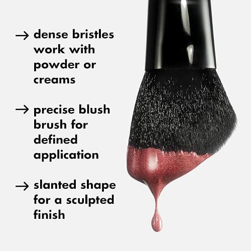 e.l.f. Angled Blush Brush, Face Makeup Brush For A Sculpted Look, Great For Cream, Liquid Or Powder Blush, Bronzers & more, Vegan & Cruelty-Free thumbnail 3