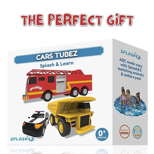 SplashEZ Mold Free Baby Bath Toys, No Hole Bath Toys for Toddlers, Bathtub Cars Set for Kids Ages 1-3, No Mold Floating Water Vehicles Set for Pool, BPA-Free, Safe, Fun, Infant Ages 1 3 6 12 18 Months thumbnail 5