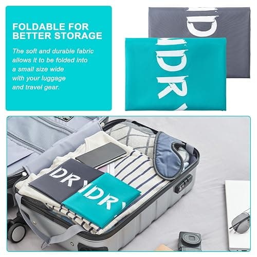 4 Pack Travel Laundry Bag,24" x 36", Extra Large Dirty Clothes Organizer | Machine Washable with Drawstring, Holds 3-4 Loads of Laundry,Fit a Laundry Hamper or Basket Travel Essentials thumbnail 4