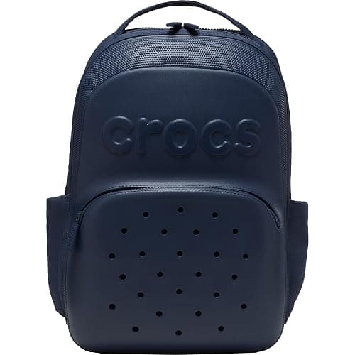 Crocs Classic Backpack, Personalize with Jibbitz Charms, Navy, One Size - Image 1
