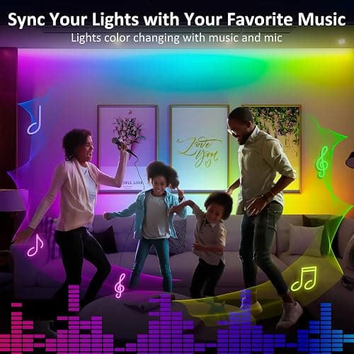 Benreom 6 Pcs RGB Under Cabinet Lights Kit, Smart App and Remote Control Under Cabinet Lighting, Dimmable Under Counter Lights for Kitchen, Plug in LED Lights Bar for Cabinet, Counter, Workbench, Desk thumbnail 5