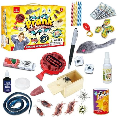 wookidel Prank Stuff - 35 Pranks for Kids & Adults, April Fools, Halloween, Christmas & Birthdays - Image 1