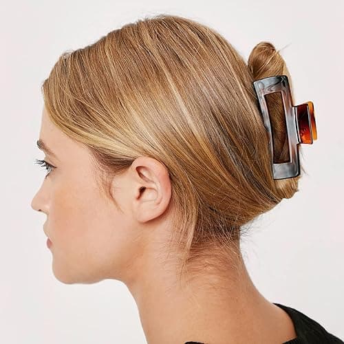 Vigorpace 12 Pack Large Hair Claw Clips 4.1" Big Square Matte for Women Girls, Strong Hold Banana Clips for Thick Thin Hair thumbnail 3