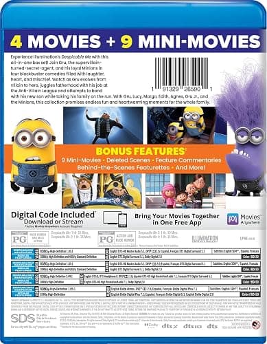 Illumination's Despicable Me 4-Movie Collection - Blu-ray + Digital thumbnail 3