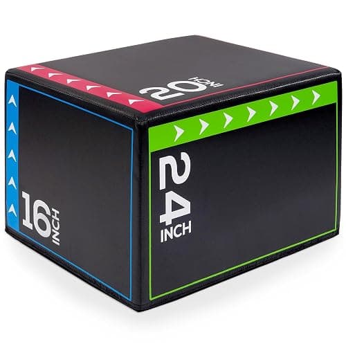 BalanceFrom 3-in-1 Foam Plyometric Jump Box for Home Gym with Multiple Height Options – Versatile Plyo with Non-Slip Surface for Strength, HIIT, Step-Ups, and Agility Training - Image 1