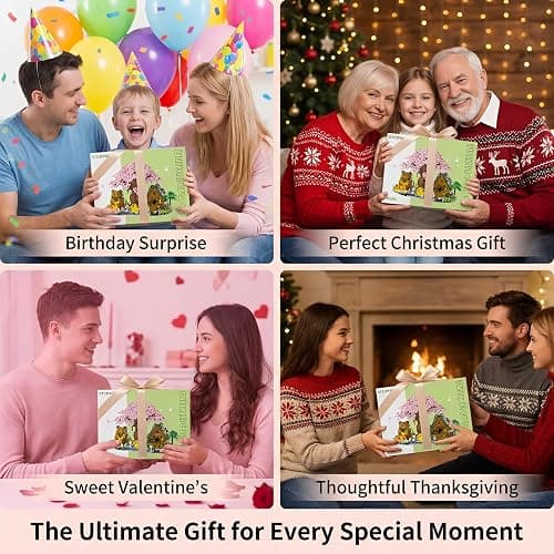 Capybara Cherry Blossom Bonsai Tree House Building Sets for Adults & Kids - 2280PCS Micro Mini Blocks, Artificial Flower for Desk, Office, Home Decor, DIY Arts & Crafts Kits, Ages 8+ Girls & Boys Gift thumbnail 8