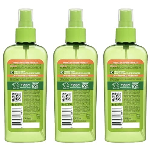 Garnier Fructis Style Flat Iron Perfector Straightening Mist for Heat Protection, Argan Oil, 6.0 Fl Oz, 3 Count (Packaging May Vary) thumbnail 10