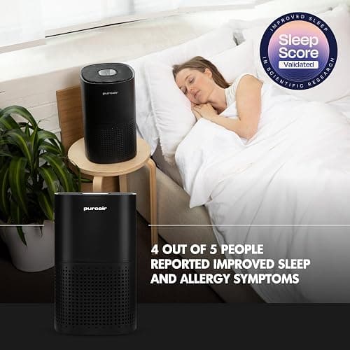 PuroAir 240 HEPA Air Purifiers for Home Large Rooms - Covers Up To 1,000 Sq Ft - Filters Up To 99.9% of Pollutants, Smoke, Pollen, Dust - Quiet HEPA Air Filter - Air Purifiers for Bedroom (2 Pack) thumbnail 8