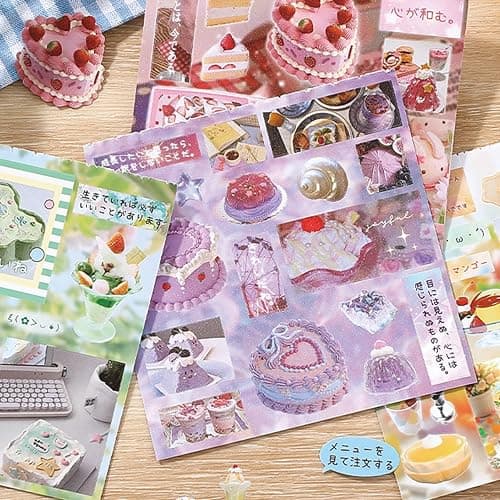 650+ Pcs Japanese Sticker Book- Aesthetic Cute Y2K Retro Sticker Book - Japanese Stationery Stickers for Scrapbooking, Journals, Planners, Water Bottles & Junk Journal Supplies thumbnail 5