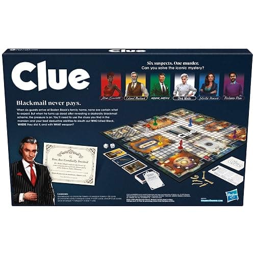 Clue Board Game for Ages 8 and Up, Reimagined Clue Game for 2-6 Players, Mystery, Detective, Family Games for Kids and Adults thumbnail 3