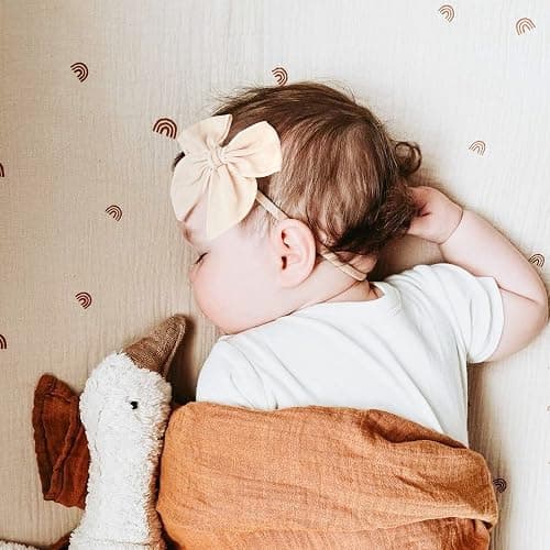 Niceye Baby Girl Bows and Headbands, Stretchy Nylon Hairbands Hair Bows for Newborns, Infants, Toddlers - Handmade Baby Hair Accessories for Girls thumbnail 4