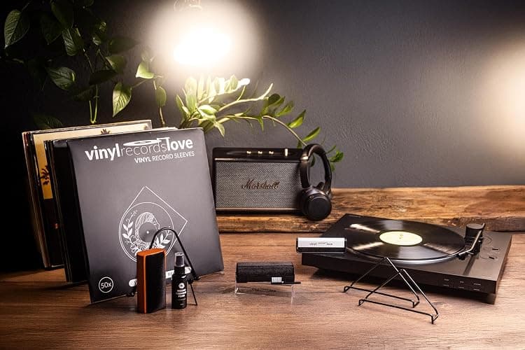 Schallplatten Reinigung | Schallplattenbürste Antistatisch aus Samt | Vinyl Cleaning Kit | Plattenbürste in Schwarz | Schallplattenreiniger | Schallplatten Bürste | Vinyl Bürste thumbnail 6