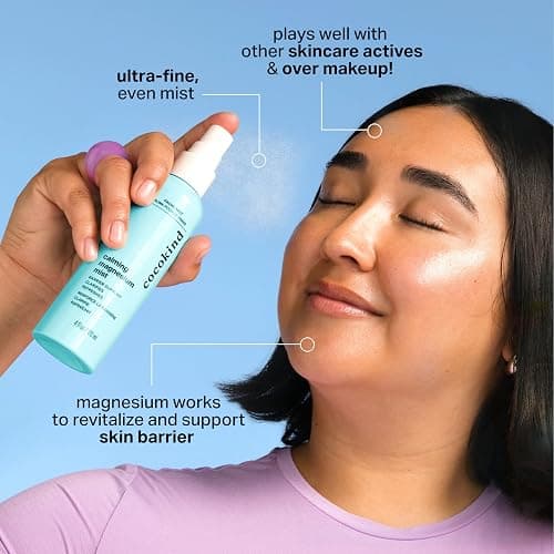 Cocokind Calming Magnesium Mist, 4 Fl Oz | Hydrating Facial Spray to Reduce Visible Redness, Clarifying Face Mist for Breakout-Prone Skin, Moisture Barrier Support thumbnail 2