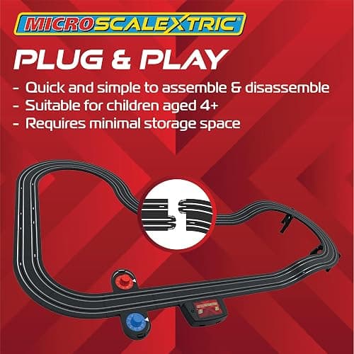 Scalextric G1155M Micro Car Race Track Sets for Kids Age 4+ - Batman vs Joker Themed Construction Set, Battery Powered Racing, Slot Cars Kids' Play Vehicles - Mini Toy Tracks for Boys thumbnail 4