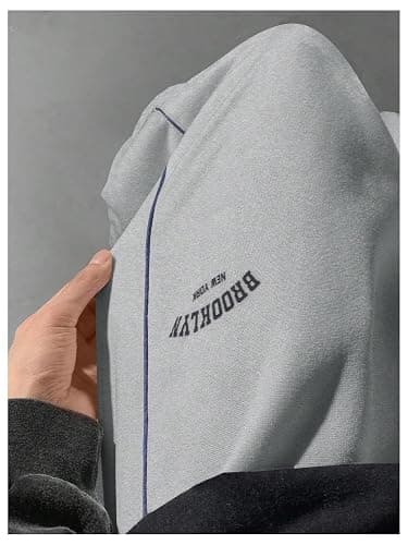 RoseSeek Boy's Letter Graphic Wide Leg Sweatpants Baggy Pants Athletic Track Sweat Pants Joggers thumbnail 4